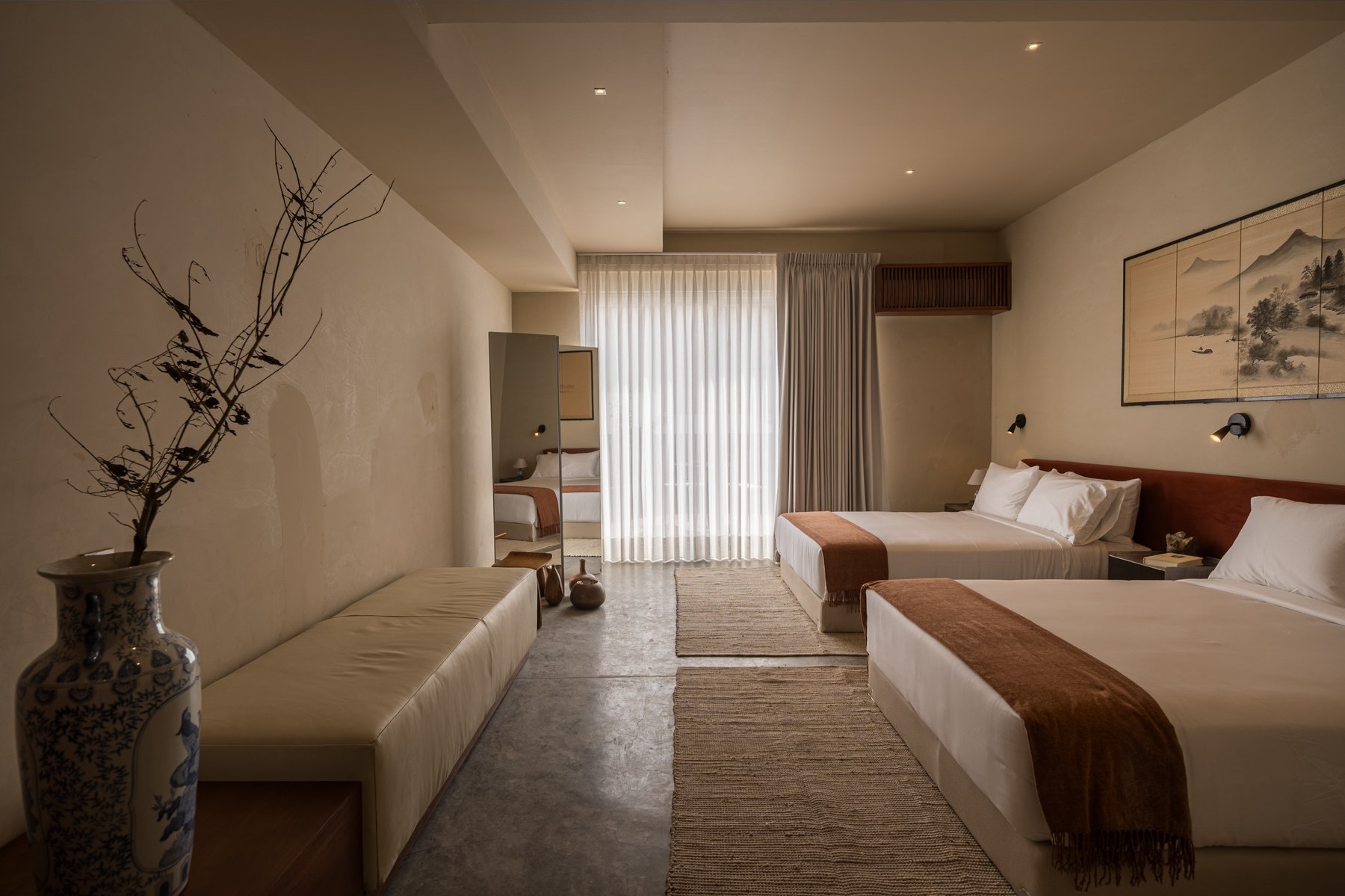 Hotel Oculto — Recámara doble con salida a terraza